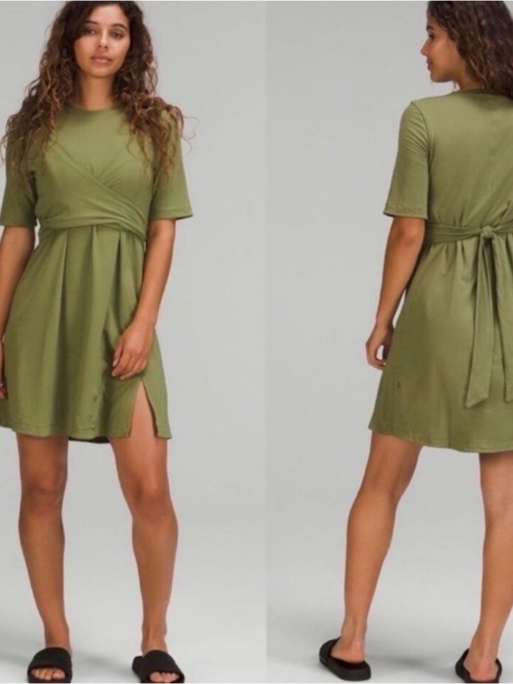 Lululemon cotton wrap T-shirt dress